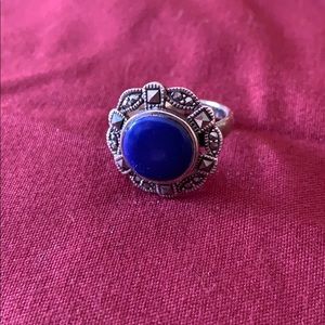Antique Blue Lapis Ring